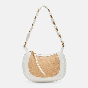 Dolce Vita The Mixed Media Shoulder Bag in Natural